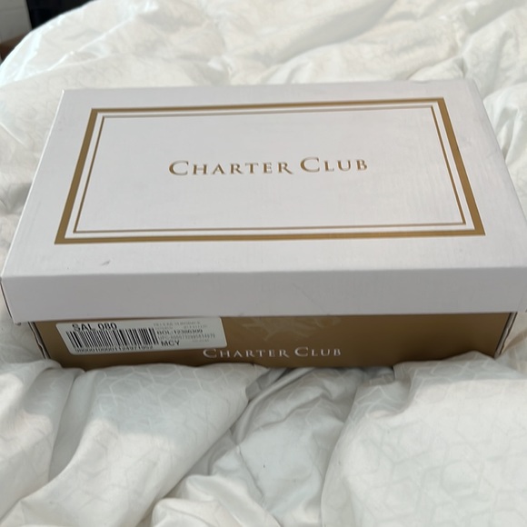 Charter Club Delilaa Fabric Open Toe Casual Slingback pewter - Picture 5 of 5